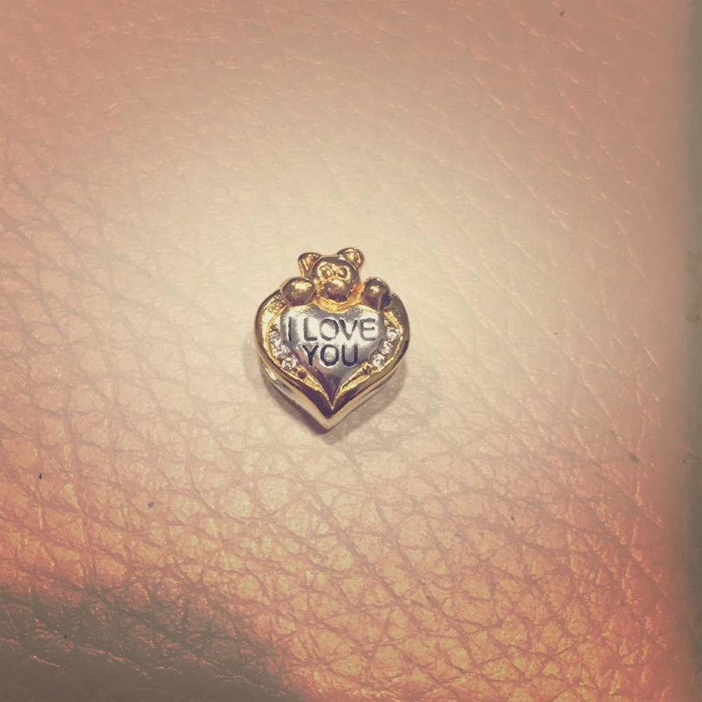 Teddy Bear 2 tone charm! Not a Pandora!